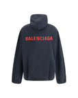 Balenciaga Black Hooded Denim Jacket