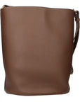 Burberry Brown Leather Bucket Handbag