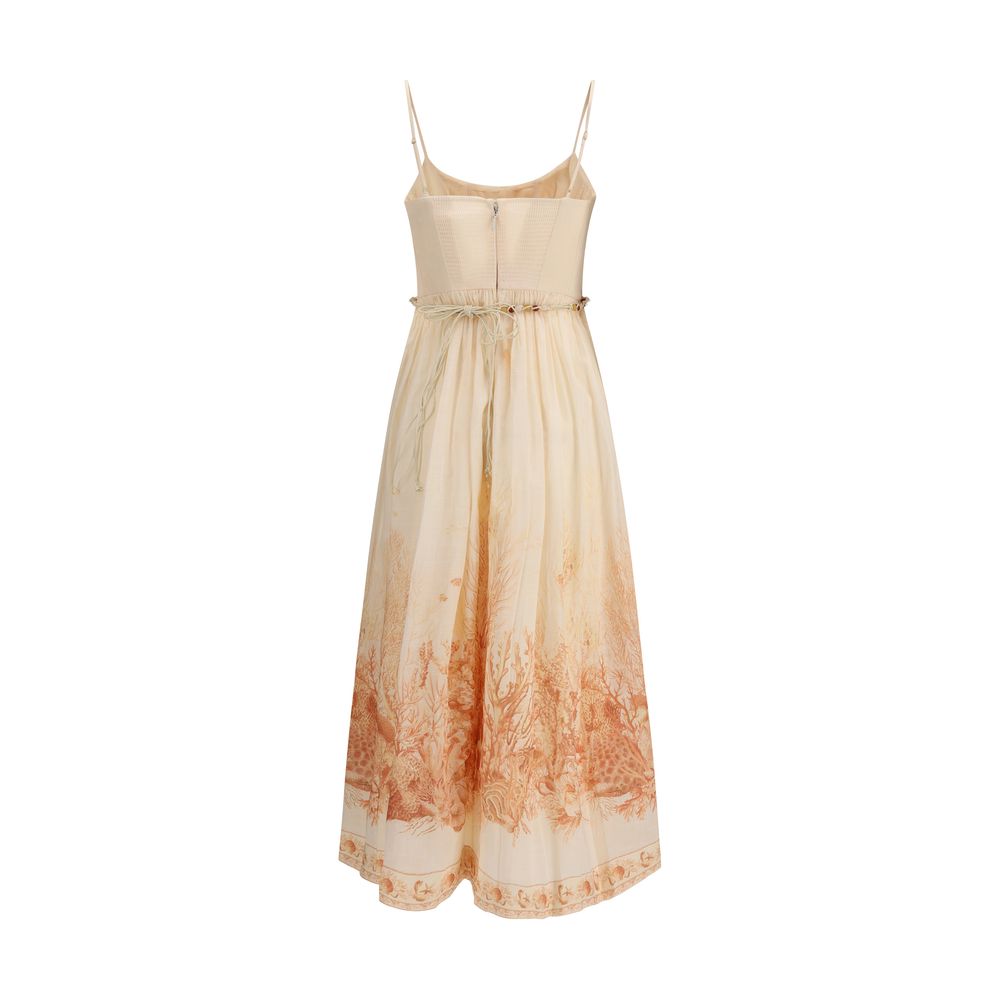 Zimmermann Floral Wanderlust Corset Midi Dress – Runway Door