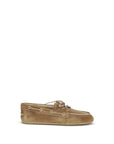 Miu Miu Suede Leather Boat Shoes