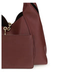 Gucci Bordeaux Softbit Leather Handbag