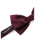 Dolce & Gabbana Papillon Silk Bow Tie - Burgundy