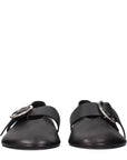 Jil Sander Leather Mary Janes - Black