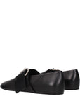 Jil Sander Leather Mary Jane Ballet Flats - Black