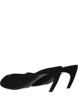 The Attico Ada Peep Toe Heeled Mule Sandals - Black
