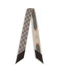 Gucci Reversible Thin Silk Scarf