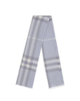 Burberry Checkered Wool Scarf - Light Blue