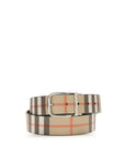 Burberry Checkered Leather Belt