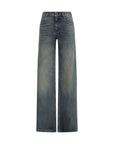 Balenciaga Wide Leg Medium Wash Jeans
