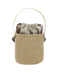 Chloé Mifuko Woody Raffia Bucket Shoulder Bag