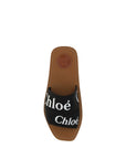 Chloé Black Woody Flat Sandals
