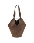 Khaite Brown Lotus Small Shoulder Bag