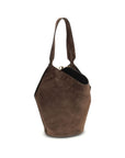 Khaite Brown Lotus Small Shoulder Bag