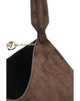 Khaite Brown Lotus Small Shoulder Bag