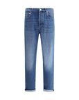 Brunello Cucinelli Light Wash Straight-Leg Jeans