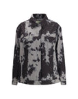 Fendi Abstract Animalier Shirt Collar Denim Jacket