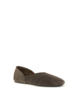Khaite Brown Leather Ballet Flats
