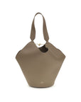 Khaite Taupe Lotus Small Shoulder Bag
