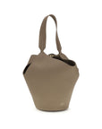 Khaite Taupe Lotus Small Shoulder Bag