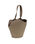 Khaite Taupe Lotus Small Shoulder Bag