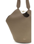 Khaite Taupe Lotus Small Shoulder Bag