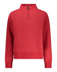 North Sails Cotton Zip Sweatshirt - Red