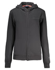 North Sails Logo Cotton Hooded Jacket - Black