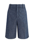 Jil Sander Bermuda Long Shorts - Blue