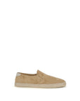 Brunello Cucinelli Beige Suede Leather Espadrilles