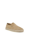 Brunello Cucinelli Beige Suede Leather Espadrilles