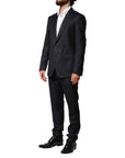 Dolce & Gabbana Blazer & Pants Virgin Wool 2-Piece Suit - Black
