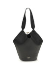 Khaite Black Lotus Mini Shoulder Bag