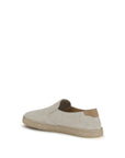 Brunello Cucinelli Cool Beige Suede Leather Espadrilles