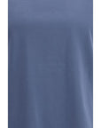 Brunello Cucinelli Blue Cotton T-Shirt