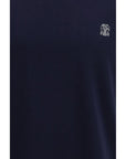 Brunello Cucinelli Deep Blue Cotton T-Shirt