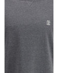 Brunello Cucinelli Gray/Grey Cotton T-Shirt