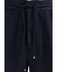 Brunello Cucinelli Blue Linen Bermuda Shorts