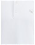 Fendi FF Logo Polo Shirt - White