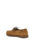 Gianvito Rossi Vandée Suede Leather Boat Shoes - Camel