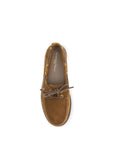 Gianvito Rossi Vandée Suede Leather Boat Shoes - Camel