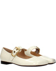 Chloé Cream Leather Mary Jane Shoes