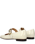 Chloé Cream Leather Mary Jane Shoes