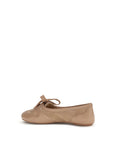 Gianvito Rossi Suede Leather Vault Ballet Flats - Light Brown