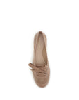 Gianvito Rossi Suede Leather Vault Ballet Flats - Light Brown