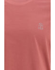 Brunello Cucinelli Vintage Red Cotton T-Shirt