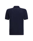 Golden Goose Blue Merino Wool Polo Shirt