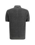 Brunello Cucinelli Gray/Grey Knit Polo Shirt