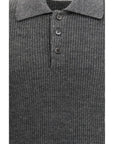 Brunello Cucinelli Gray/Grey Knit Polo Shirt