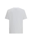 Balmain Logo White Cotton T-Shirt