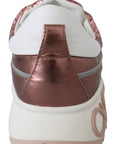 Jimmy Choo Glitter Leather Lace-Up Low Top Sneaker